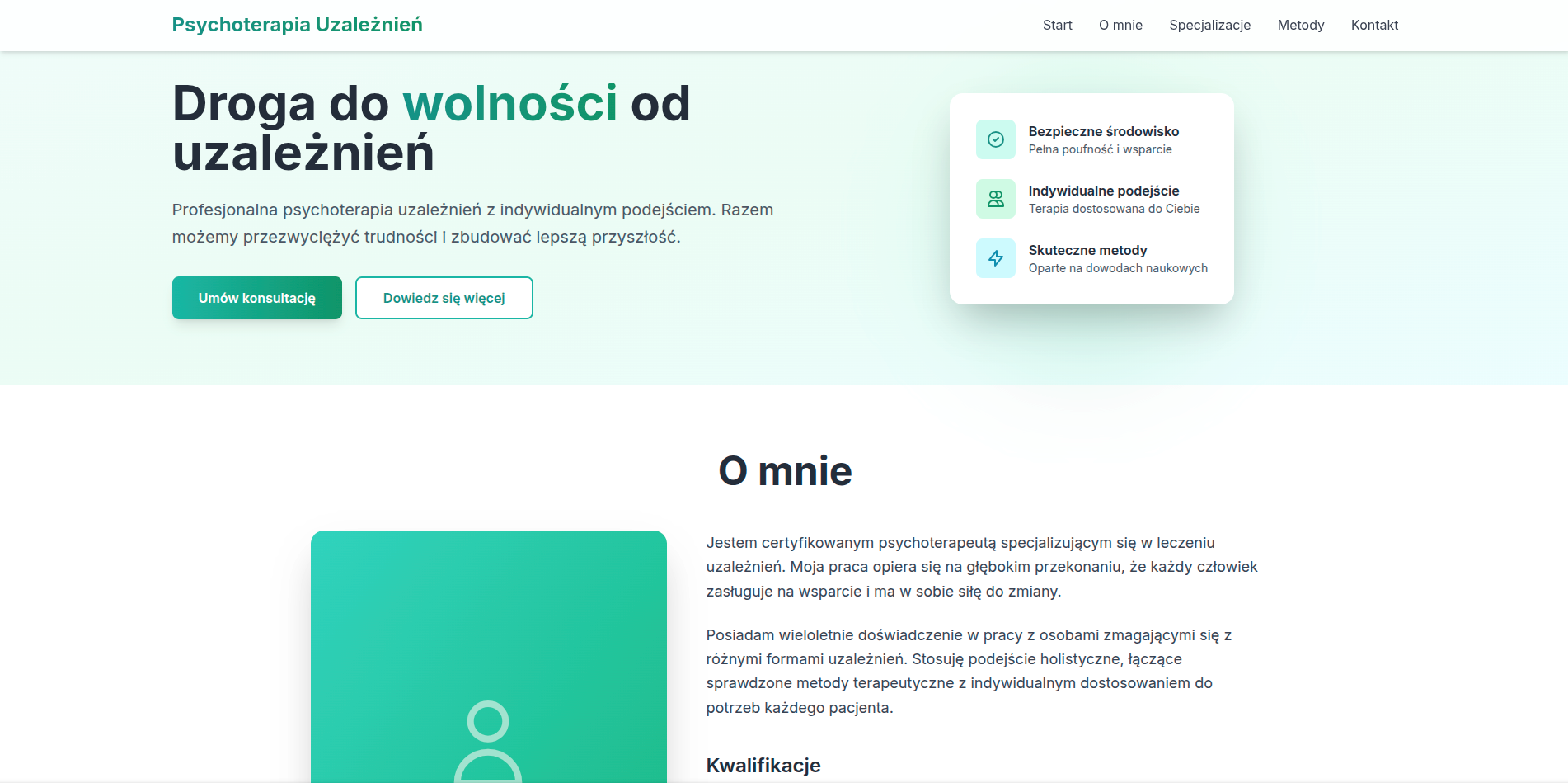 Strona psychoterapeuty uzależnień